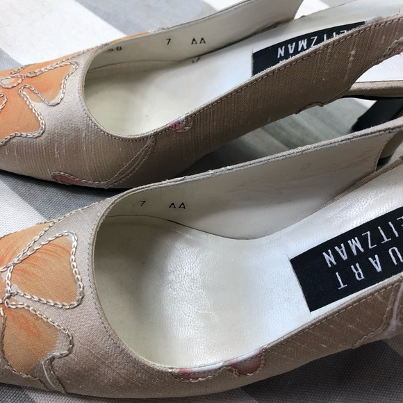 Stuart Weizman high heels floral size 7 - Picture 2 of 7